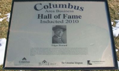 Columbus Area Business Hall of Fame 2010 Marker image. Click for full size.