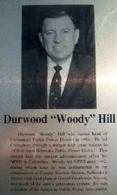 Woody Hill on Columbus Area Business Hall of Fame Marker. Click for full size. Woody Hill on Columbus Area Business Hall of Fame Marker image. Click for full size.