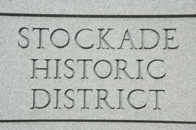 Stockade Historic District Marker image. Click for full size.