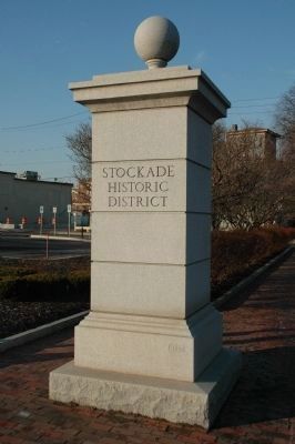 Stockade Historic District Marker image. Click for full size.