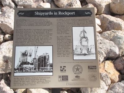 Shipyards in Rockport Marker image. Click for full size.