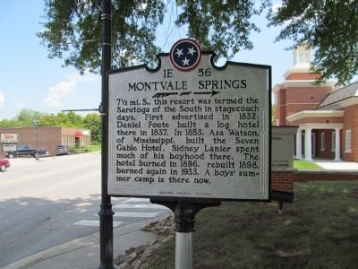 Montvale Springs Marker image. Click for full size.