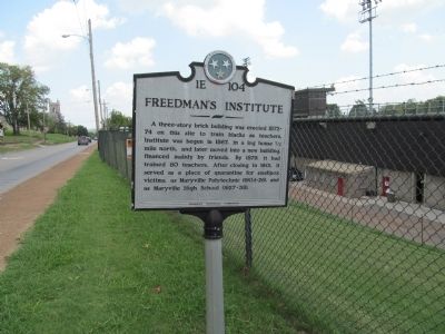 Freedman's Institute Marker image. Click for full size.