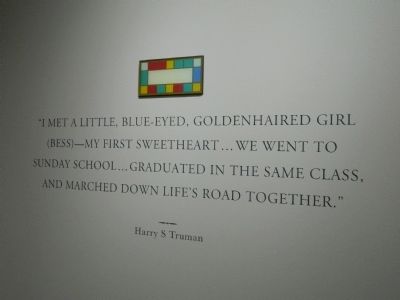 The Noland House contains a collection of photos and quotes of Harry S. Truman. Click for full size. The Noland House contains a collection of photos and quotes of Harry S. Truman image. Click for full size.