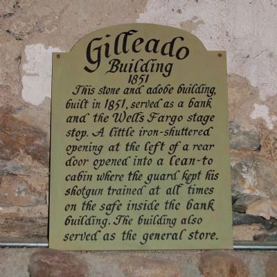 Gilleado Building Plaque, Inside the Italian Store image. Click for full size.