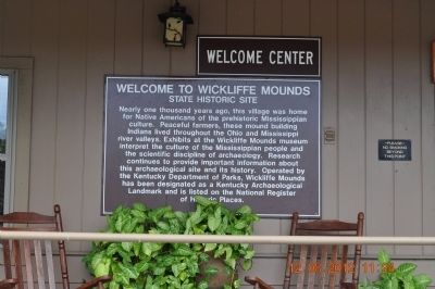 Welcome to Wickliffe Mounds Marker image. Click for full size.