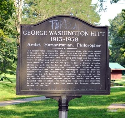 George Washington Hitt Marker image. Click for full size.