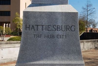 Centennial of Hattiesburg Monument image. Click for full size.