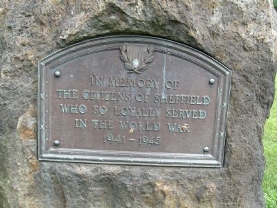 Sheffield World War II Monument image. Click for full size.