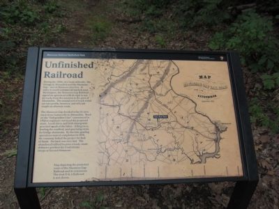 Unfinished Railroad Marker image. Click for full size.