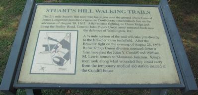 Stuart's Hill Walking Trail Marker image. Click for full size.