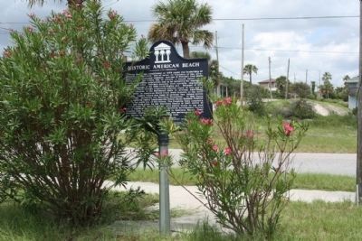 Historic American Beach Marker along Lewis Street image. Click for full size.
