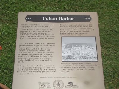 Fulton Harbor Marker image. Click for full size.
