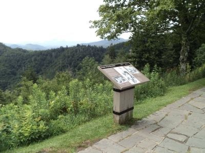 Marker at the Great Smoky Mountains NP image. Click for full size.