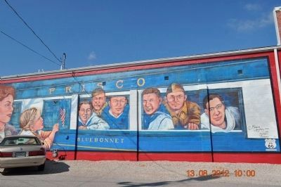 Cuba's Gold Star Boys aboard the Blue Bonnet Frisco Train Marker image. Click for full size.