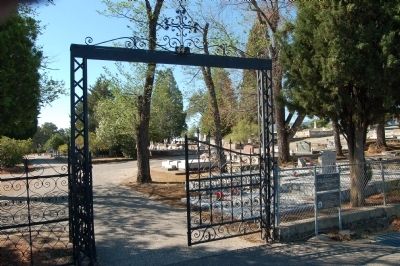 Iron Gates of the Catholic Cemetery image. Click for full size.