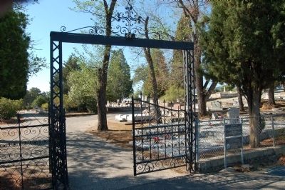 Iron Gates of the Catholic Cemetery. Click for full size. Iron Gates of the Catholic Cemetery image. Click for full size.