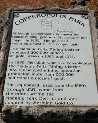 Copperopolis Park Marker image. Click for full size.