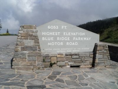 Highest Elevation on Blue Ridge Parkway Marker image. Click for full size.