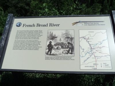 French Broad River Marker image. Click for full size.