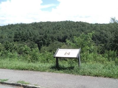 Marker on the Blue Ridge Parkway image. Click for full size.