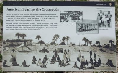 American Beach at the Crossroads Marker image. Click for full size.