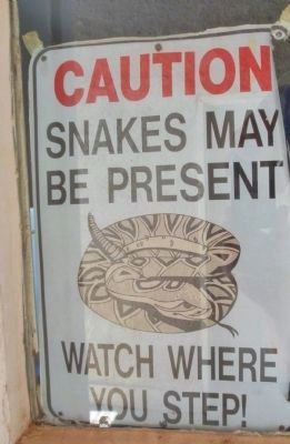 A very important sign at the ranch... image. Click for full size.