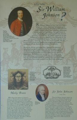 Who Was Sir William Johnson ? Marker image. Click for full size.