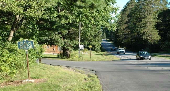 Nine Mile Tree Marker, Beside Route 30, Looking South. Click for full size. Nine Mile Tree Marker, Beside Route 30, Looking South image. Click for full size.