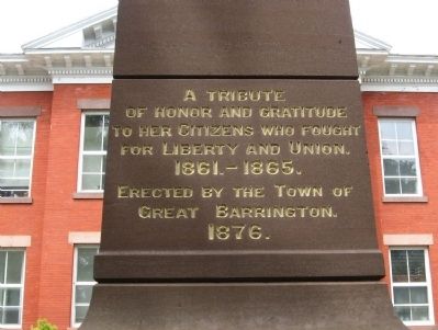 Great Barrington Civil War Memorial image. Click for full size.