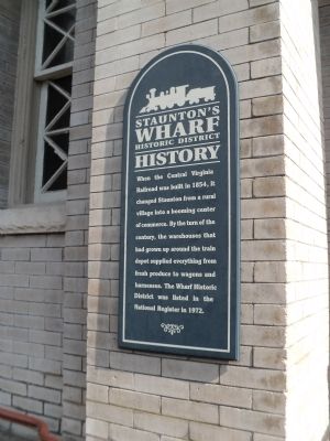 Stauntons Wharf Historic District History Marker image. Click for full size.