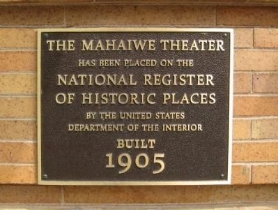 The Mahaiwe Theater Marker image. Click for full size.