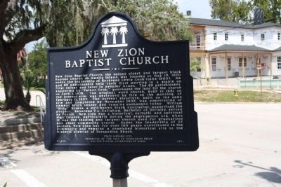 New Zion Baptist Church Marker near Atlantic Avenue image. Click for full size.