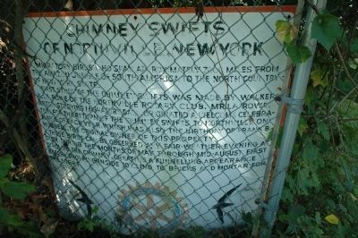 Chimney Swifts of Northville, New York Marker. Click for full size. Chimney Swifts of Northville, New York Marker image. Click for full size.
