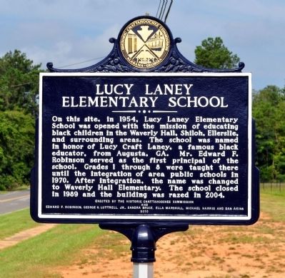 Lucy Laney Elementary School Marker. Click for full size. Lucy Laney Elementary School Marker image. Click for full size.