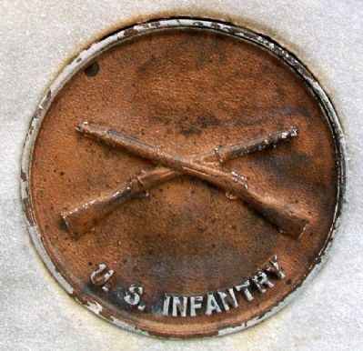 World War Memorial Infantry Medallion image. Click for full size.