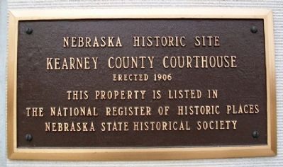 Kearney County Courthouse NRHP Marker image. Click for full size.