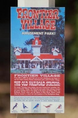 The Old Railroad Station Marker image. Click for full size.