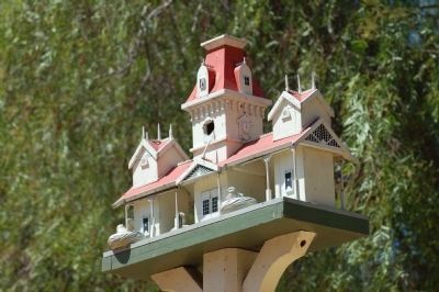 The Old Railroad Station Birdhouse image. Click for full size.