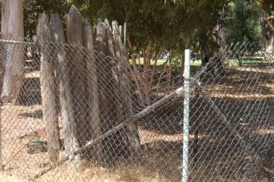 All that remains of the Frontier Village Stockade. image. Click for full size.