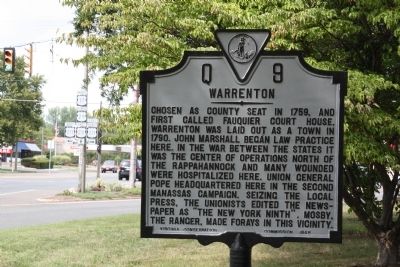 Warrenton Marker. Click for full size. Warrenton Marker image. Click for full size.