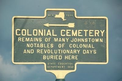 Colonial Cemetery Marker image. Click for full size.