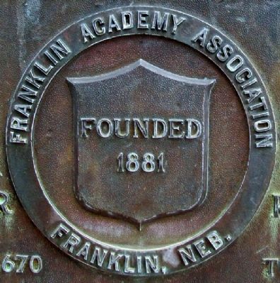Franklin Academy Association Emblem on Marker image. Click for full size.
