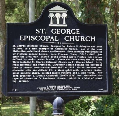 St. George Episcopal Church Marker image. Click for full size.
