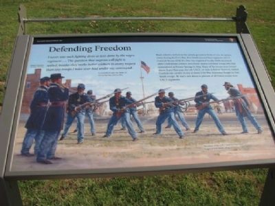 Defending Freedom Marker image. Click for full size.