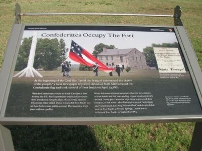 Confederates Occupy The Fort Marker image. Click for full size.