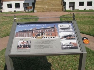 Barracks, Courthouse, Jail Marker image. Click for full size.