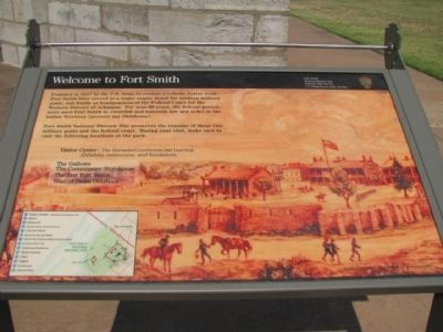 Welcome to Fort Smith Marker. Click for full size. Welcome to Fort Smith Marker image. Click for full size.