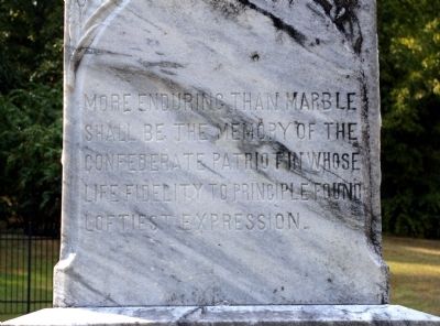 More Enduring Than Marble Marker -- East Face image. Click for full size.