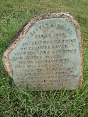 Battle Bigger's Ferry 1780 Marker. Click for full size. Battle Bigger's Ferry 1780 Marker image. Click for full size.